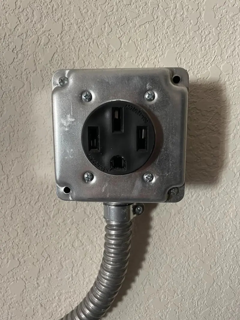 NEMA 14-50 outlet installed for Electrical Panel Upgrade in Clewiston